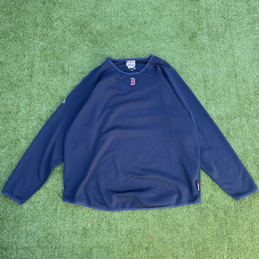 Boston Red Sox Majestic Authentic Collection Therma Base Pullover XXL Navy MLB